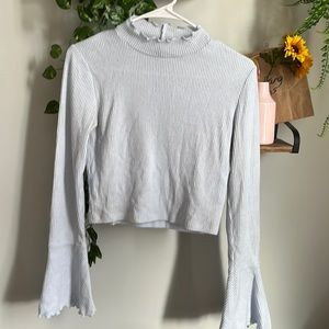 Light blue turtleneck